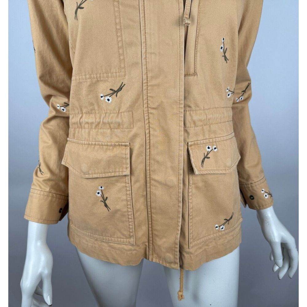 Madewell Embroidered Passage Jacket Women XS EUC $168 Pockets Cotton Full Zip - Picture 12 of 16
